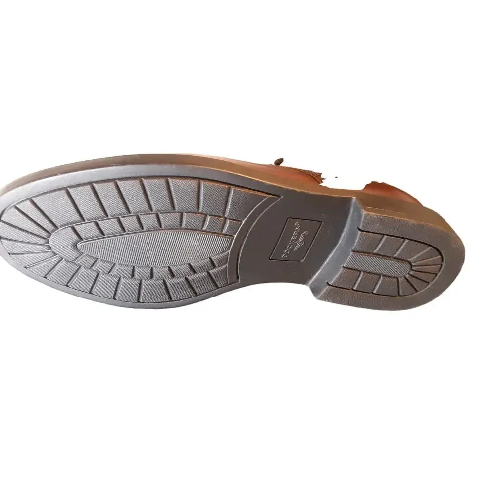 Dockers Mens 13M New Genuine Leather‎ Dress Oxford Shoe Brown